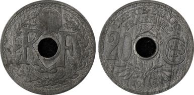 1945-C 20C Gad-324 F-155 MS63