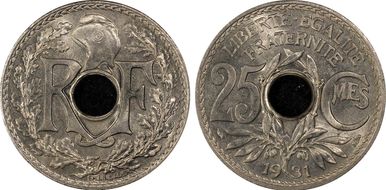 1931 25C Gad-380 F-171 MS66+