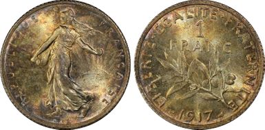 1917 1 Fr Gad-467 F-217 MS65