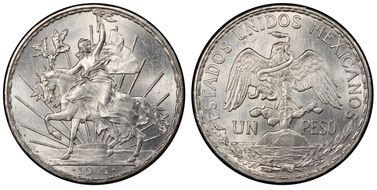 1911 Peso Caballito KM-453 Long Ray MS65