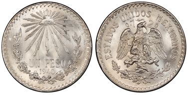 1940-M Peso KM-455  Ag MS66+