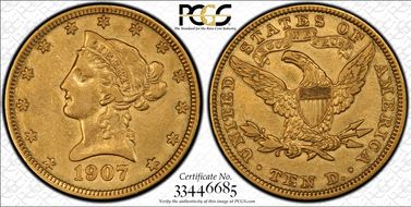 1907 $10 Liberty XF45
