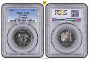 2001 20C Tasmania MS68