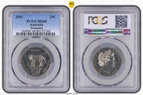 2001 20C Tasmania MS68