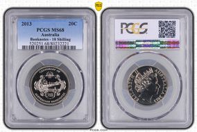 2013 20C Banknotes - 10 Shilling MS68