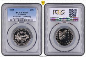 2013 20C Banknotes - 10 Shilling MS69