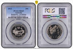 2013 20C Banknotes - 10 Shilling MS69