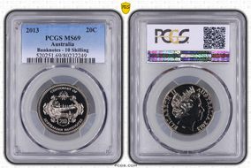 2013 20C Banknotes - 10 Shilling MS69