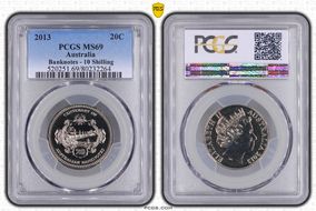 2013 20C Banknotes - 10 Shilling MS69