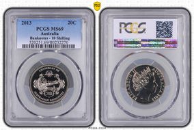 2013 20C Banknotes - 10 Shilling MS69
