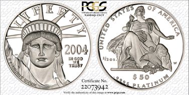 2004-W $50 Statue of Liberty PR69DCAM