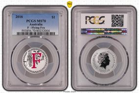 2016 $1 F - Flying Fox Ag MS70