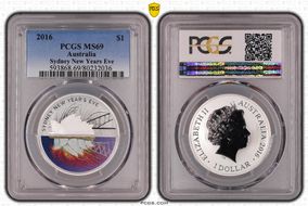 2016 $1 Sydney New Years Eve MS69