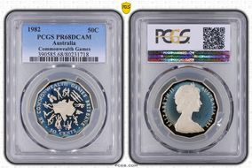 1982 50C Commonwealth Games PR68DCAM