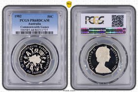 1982 50C Commonwealth Games PR68DCAM