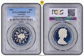 1982 50C Commonwealth Games PR68DCAM