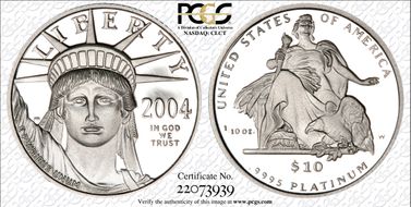 2004-W $10 Statue of Liberty PR69DCAM