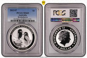 2013-P $1 Kookaburra Ag MS69