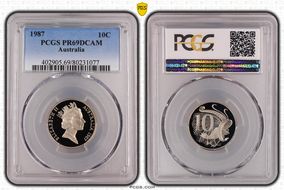 1987 10C PR69DCAM