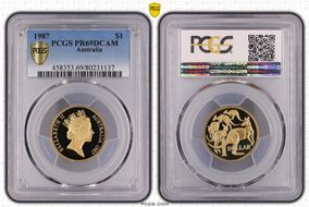 1987 $1 PR69DCAM