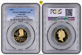 1997 $1 Kingsford Smith PR69DCAM