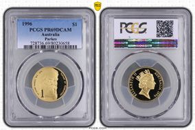 1996 $1 Parkes PR69DCAM