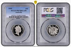 1995 10C PR70DCAM