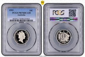 1993 10C PR70DCAM