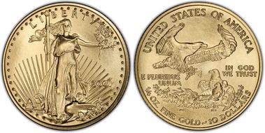 2001 $10 Gold Eagle MS70