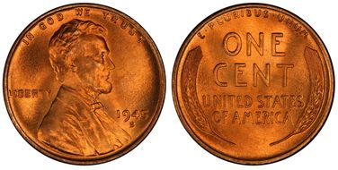 1945-S 1C MS67+ RD