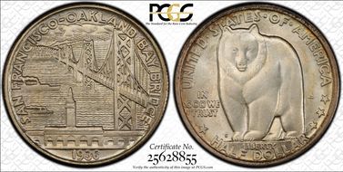 1936-S 50C Bay Bridge MS68