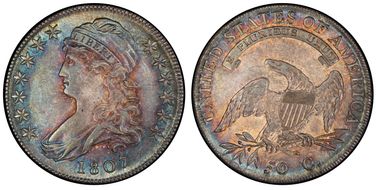 1807 50C Large Stars 50/20 MS63