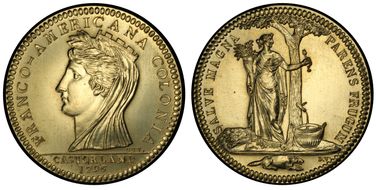 "1796" AV Medal Castorland Restrike MS64