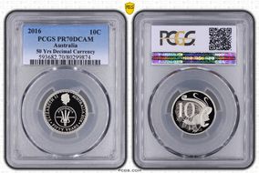 2016 10C 50 Yrs Decimal Currency PR70DCAM