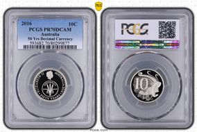 2016 10C 50 Yrs Decimal Currency PR70DCAM