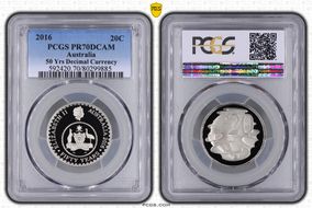 2016 20C 50 Yrs Decimal Currency PR70DCAM