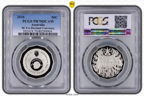 2016 50C 50 Yrs Decimal Currency PR70DCAM