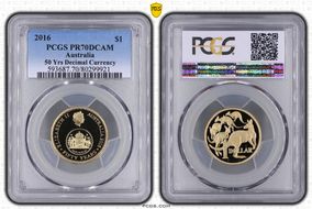 2016 $1 50 Yrs Decimal Currency PR70DCAM