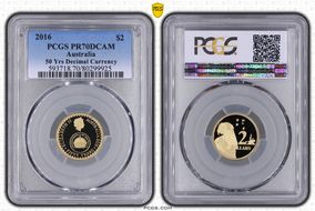 2016 $2 50 Yrs Decimal Currency PR70DCAM