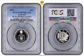 2016 10C 50 Yrs Decimal Currency PR70DCAM