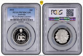 2016 20C 50 Yrs Decimal Currency PR70DCAM