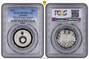 2016 50C 50 Yrs Decimal Currency PR70DCAM