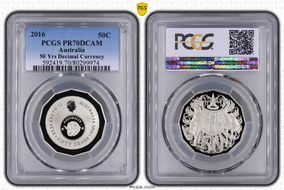 2016 50C 50 Yrs Decimal Currency PR70DCAM