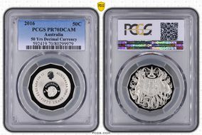 2016 50C 50 Yrs Decimal Currency PR70DCAM