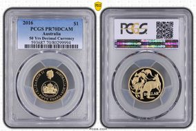 2016 $1 50 Yrs Decimal Currency PR70DCAM