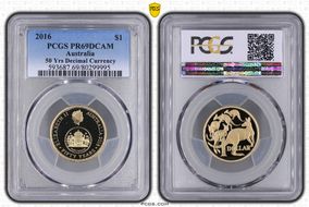 2016 $1 50 Yrs Decimal Currency PR69DCAM