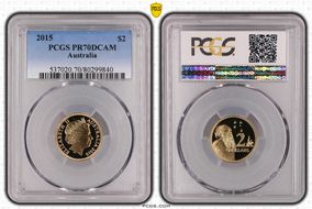 2015 $2 PR70DCAM