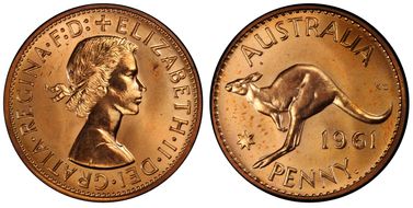 1961 Y. (p) 1D PR65RD