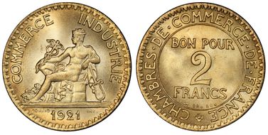 1921 2 Fr Gad-533 F-267 MS67