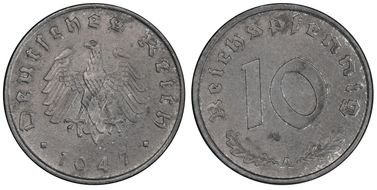 1947-A 10 Pfg J-375 MS63